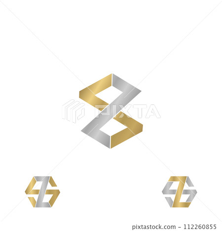 ZS or SZ logo and icon design 112260855