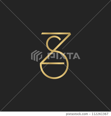 ZS or SZ logo and icon design ZS or SZ logo and icon design 112261367