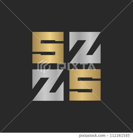 ZS or SZ logo and icon design 112261585