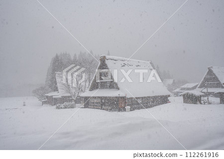 Snowy Gokayama Suganuma gassho style village Snowy Gokayama Suganuma gassho style village 112261916