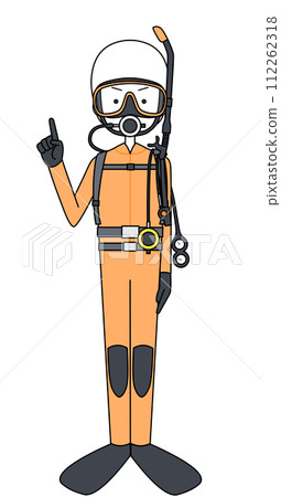 Pointing firefighter male (water rescue team) Pointing firefighter male (water rescue team) 112262318