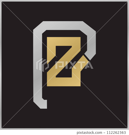 ZP or PZ logo and icon design 112262363