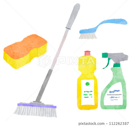 Bath cleaning Bath cleaning Illustration of cleaning supplies Bath cleaning Bath cleaning Illustration of cleaning supplies 112262387
