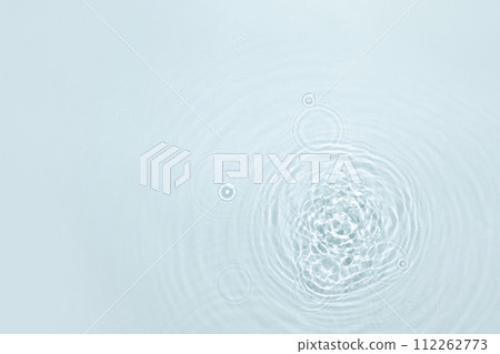 The texture of water on a blue background. The texture of water on a blue background. 112262773