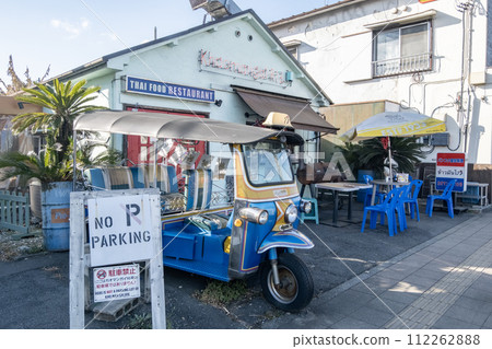 Fussa Base Side Street, a street with an American atmosphere, Fussa City, Tokyo Fussa Base Side Street, a street with an American atmosphere, Fussa City, Tokyo 112262888