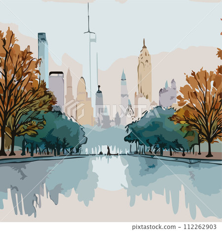 AI-generated content. New York Central Park landscape AI-generated content. New York Central Park landscape 112262903