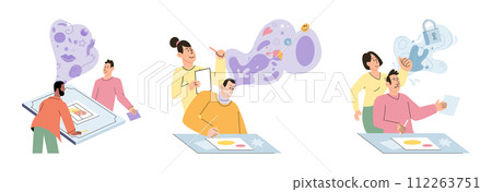 Talk therapy vector illustration. Psychoanalysis delves into depths unconscious mind, revealing hidden aspects self Therapists provide valuable advice and assistance to support patients 112263751