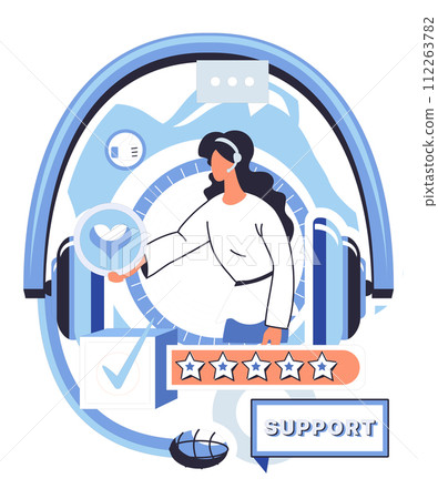 Support specialist vector illustration. The support specialist is backbone our technical assistance, aiding seamlessly Professional helpdesk services hinge on expertise our support specialists 112263782