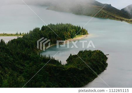 Lagoa do Fogo in Sao Miguel Island in Azores 112265115