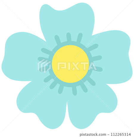 hello spring hand drawn abstract nordic flower symbol object daisy hello spring hand drawn abstract nordic flower symbol object daisy 112265314