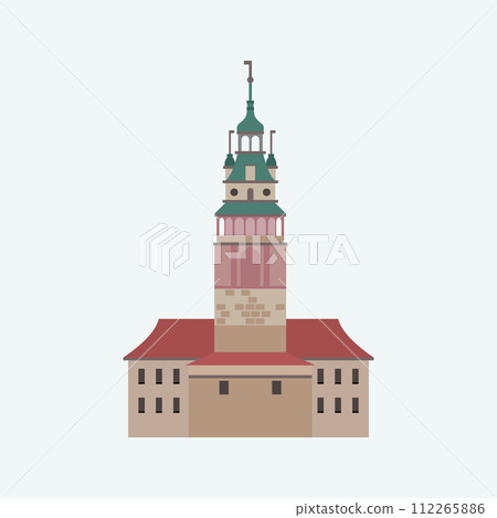 Czech Krumlov Castle, Tower. Czech Krumlov Castle, Tower. 112265886