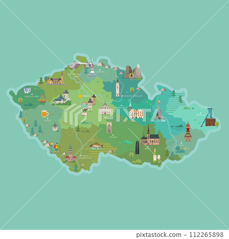 Map of Czech Republic Map of Czech Republic 112265898