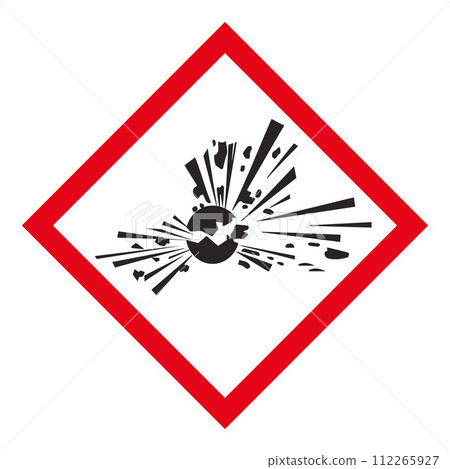 Explosion. Exploding bomb. 112265927