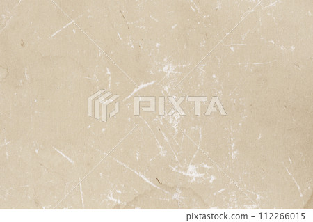 Texture of old paper with dirt stains, spots, scratches, vintage background 112266015