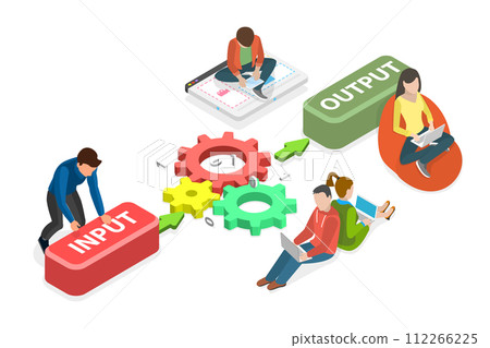 3D Isometric Flat Conceptual Illustration of Programming And Coding, Process and Systematize Raw and Fragmented Information 3D Isometric Flat Conceptual Illustration of Programming And Coding, Process and Systematize Raw and Fragmented Information 112266225