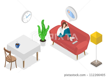 3D Isometric Flat Conceptual Illustration of Infertility 3D Isometric Flat Conceptual Illustration of Infertility 112266405
