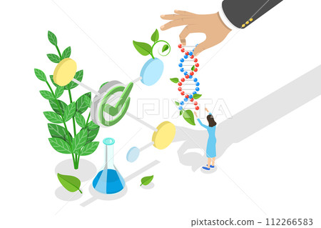 3D Isometric Flat Conceptual Illustration of Biosimilar Medicines 3D Isometric Flat Conceptual Illustration of Biosimilar Medicines 112266583
