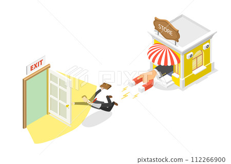 3D Isometric Flat Conceptual Illustration of Customer Retention 3D Isometric Flat Conceptual Illustration of Customer Retention 112266900