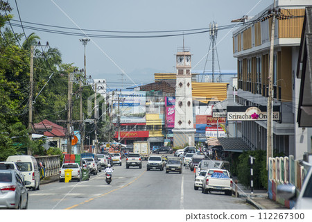 THAILAND SIRACHA CITY CLOCK TOWER 112267300