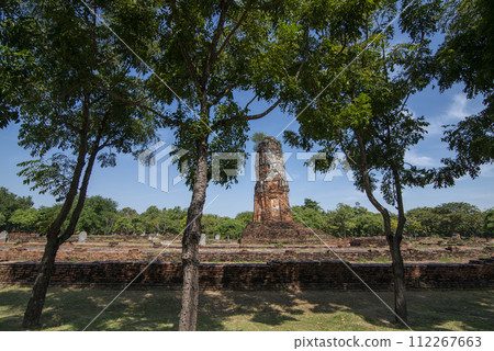 THAILAND AYUTTHAYA WAT LOKAYASUTHARAM THAILAND AYUTTHAYA WAT LOKAYASUTHARAM 112267663
