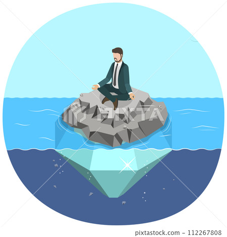 3D Isometric Flat Conceptual Illustration of Hidden Potential 3D Isometric Flat Conceptual Illustration of Hidden Potential 112267808