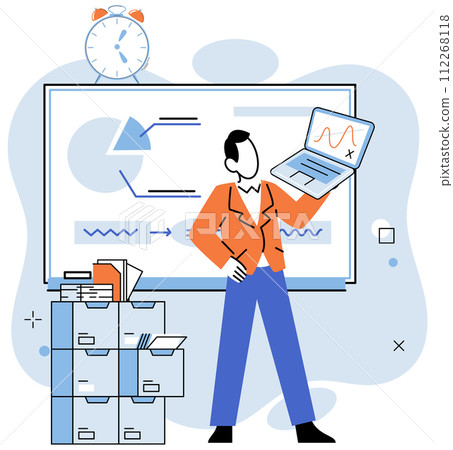 Working hard vector illustration. Finding effective strategies to manage workload and deadlines is crucial for reducing stress and frustration Discrimination in workplace can negatively impact Working hard vector illustration. Finding effective strategies to manage workload and deadlines is crucial for reducing stress and frustration Discrimination in workplace can negatively impact 112268118