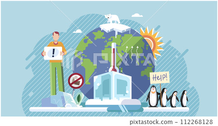 Climate change. Save the planet. Global warming. Earth pollution is result unsustainable practices Choose renewable resources to counter negative effects climate change On World Environment Day, Climate change. Save the planet. Global warming. Earth pollution is result unsustainable practices Choose renewable resources to counter negative effects climate change On World Environment Day, 112268128