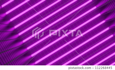 Abstract neon room 112268445