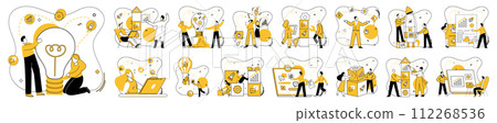 Cooperative work vector illustration. Cooperative work metaphorically paints corporate landscape with strokes success Success unfolds as professionals join forces, engaging in cooperative work process Cooperative work vector illustration. Cooperative work metaphorically paints corporate landscape with strokes success Success unfolds as professionals join forces, engaging in cooperative work process 112268536