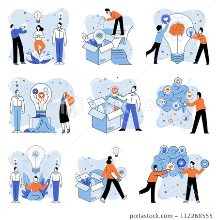 Out of the box idea vector illustration. Strategic research is foundation for building out-of-the-box solutions Creative minds thrive in ecosystem out-of-the-box thinking Imagination acts as wind Out of the box idea vector illustration. Strategic research is foundation for building out-of-the-box solutions Creative minds thrive in ecosystem out-of-the-box thinking Imagination acts as wind 112268555