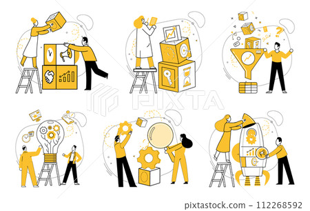 Cooperative work vector illustration. Cooperative work propels business success through effective teamwork and collaboration Together, we navigate challenges, turning them into opportunities Cooperative work vector illustration. Cooperative work propels business success through effective teamwork and collaboration Together, we navigate challenges, turning them into opportunities 112268592