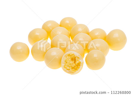 chocolate balls isolated 112268800