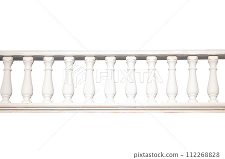 stone railing isolated 112268828