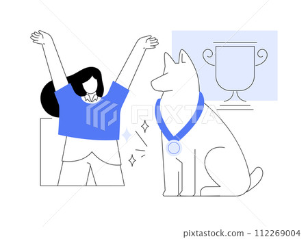 Lucky winner isolated cartoon vector illustrations. 112269004