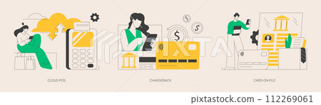 Retail software abstract concept vector illustrations. 112269061