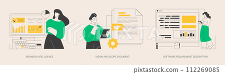 Business analysis abstract concept vector illustrations. 112269085