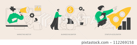 Venture investment abstract concept vector illustrations. Venture investment abstract concept vector illustrations. 112269158