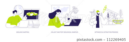 Geology abstract concept vector illustrations. 112269405