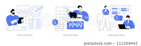 Stock market trade isolated cartoon vector illustrations se 112269442
