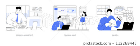 Company accountancy isolated cartoon vector illustrations se Company accountancy isolated cartoon vector illustrations se 112269445