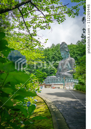 The Big Buddha - Showa Daibutsu at Seiryuji Temple in Aomori, Japan 112269446