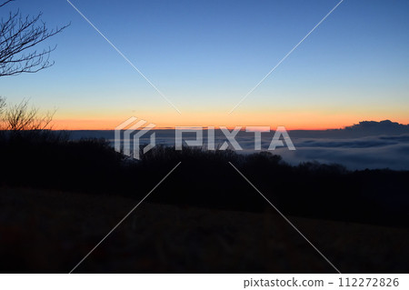 茨城縣日立大宮山王山自然公園的雲海 茨城縣日立大宮山王山自然公園的雲海 112272826