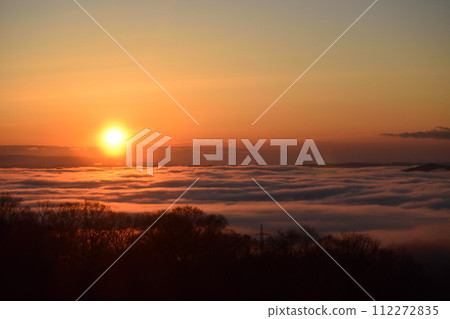 茨城縣日立大宮山王山自然公園的雲海 茨城縣日立大宮山王山自然公園的雲海 112272835