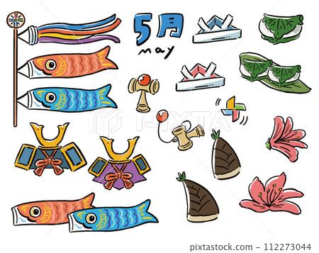 五月手寫風格插畫集 112273044