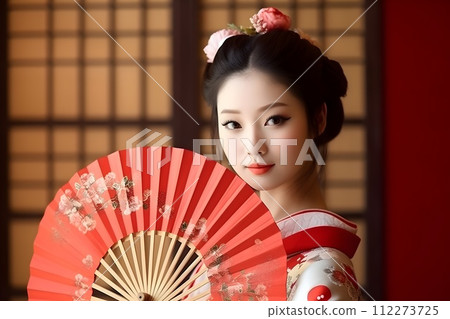 Portrait of a woman wearing a kimono 2 AI-generated image Portrait of a woman wearing a kimono 2 AI-generated image 112273725