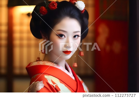 Portrait of a woman wearing a kimono 3 AI-generated image Portrait of a woman wearing a kimono 3 AI-generated image 112273727