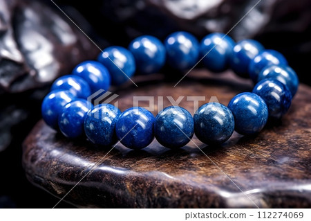 Natural stone bracelet lapis lazuli 4 AI generated image Natural stone bracelet lapis lazuli 4 AI generated image 112274069
