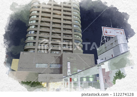 Watercolor style Takasaki Station East Exit Takasaki City Tower Art Museum Takasaki City, Gunma Prefecture Watercolor style Takasaki Station East Exit Takasaki City Tower Art Museum Takasaki City, Gunma Prefecture 112274128