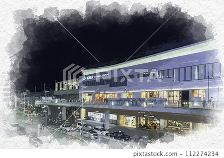 水彩風格的高崎站東口車站大樓E-Site Takasaki 群馬縣高崎市 112274234