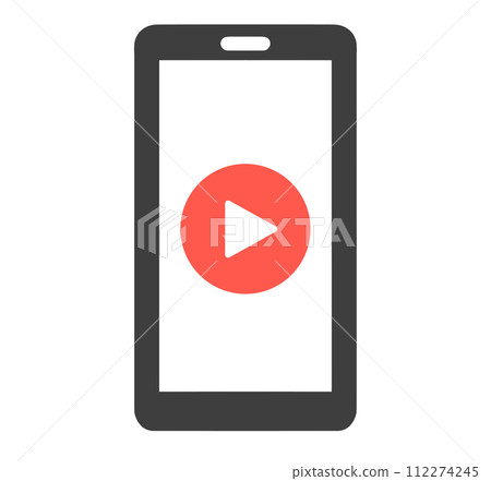 Black and red | Smartphone with regeneration mark Black and red | Smartphone with regeneration mark 112274245